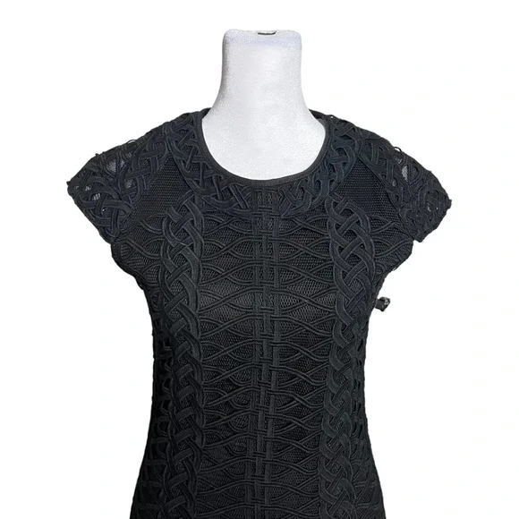 Jonathan Simkhai Cap Sleeve Tread-Lace Dress - Picture 4 of 14